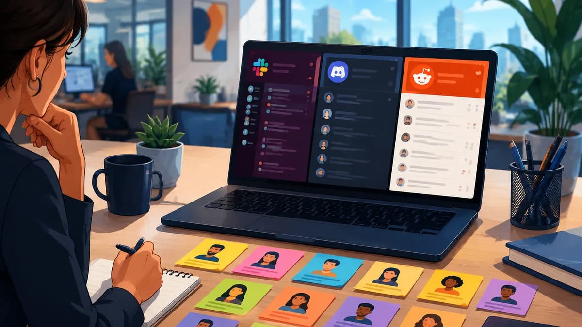 Step-by-step playbook to find and engage passive candidates in 2026 through niche online communities. Includes Reddit sourcing scripts, Slack tactics, and Disco