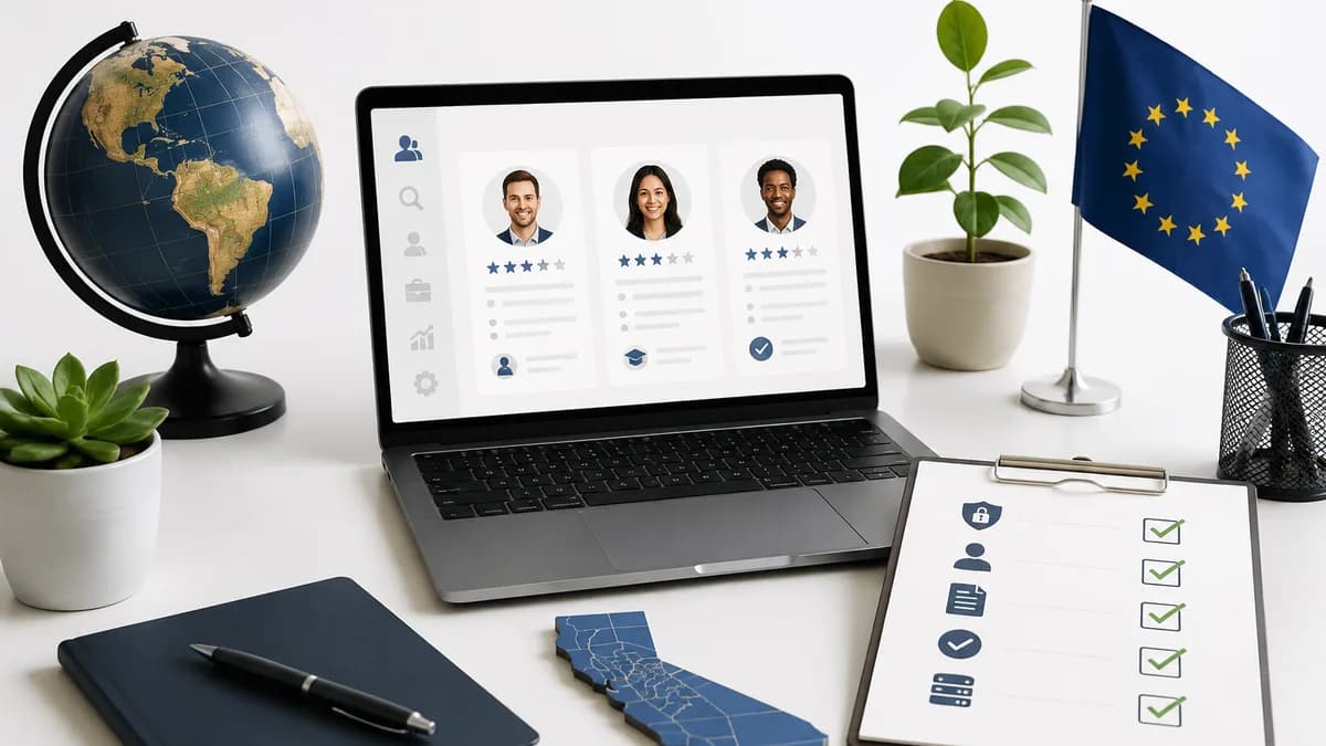 Non-legalese checklist for solo recruiters placing candidates across US and EU. Learn exactly how to comply with GDPR and CCPA (2026 rules) without a legal team